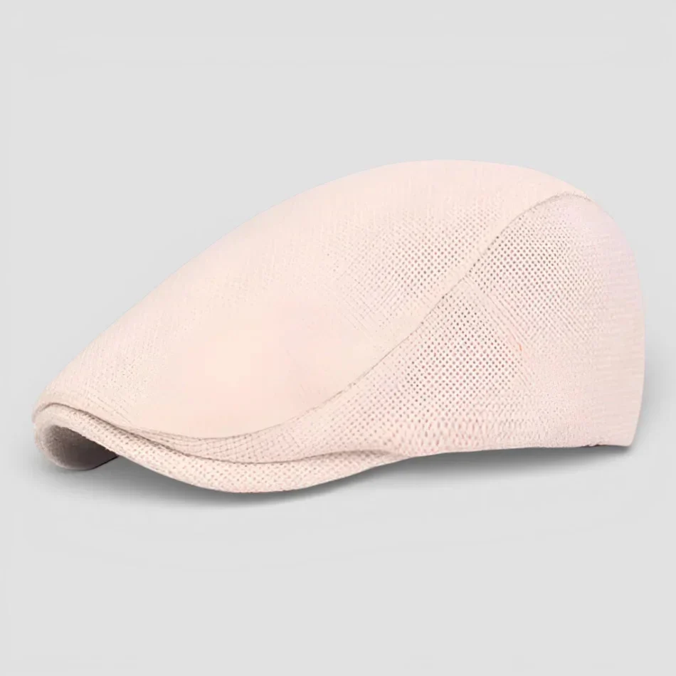 Beige Flat Cap Beret