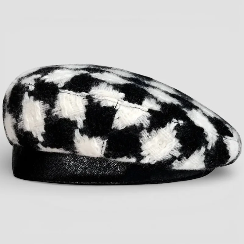 Black and White Beret