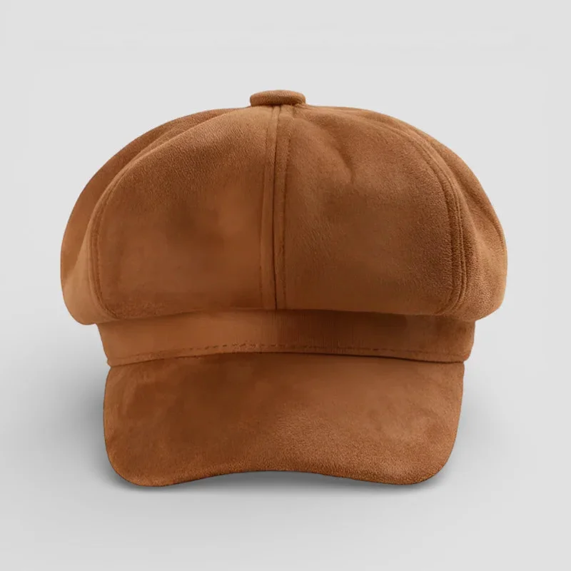 Brown Newsboy Cap