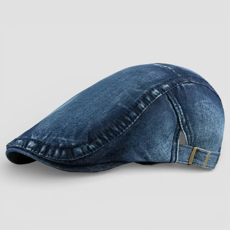 Denim Beret Hat