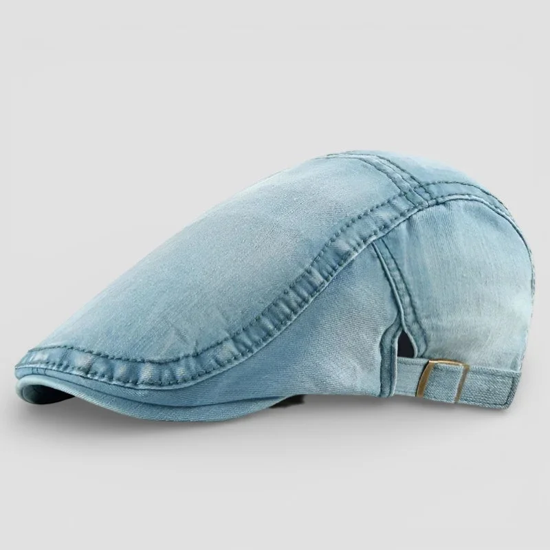 Denim Beret Hat - Image 2