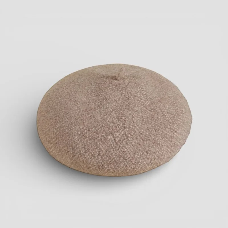 Light Brown French Wool Beret