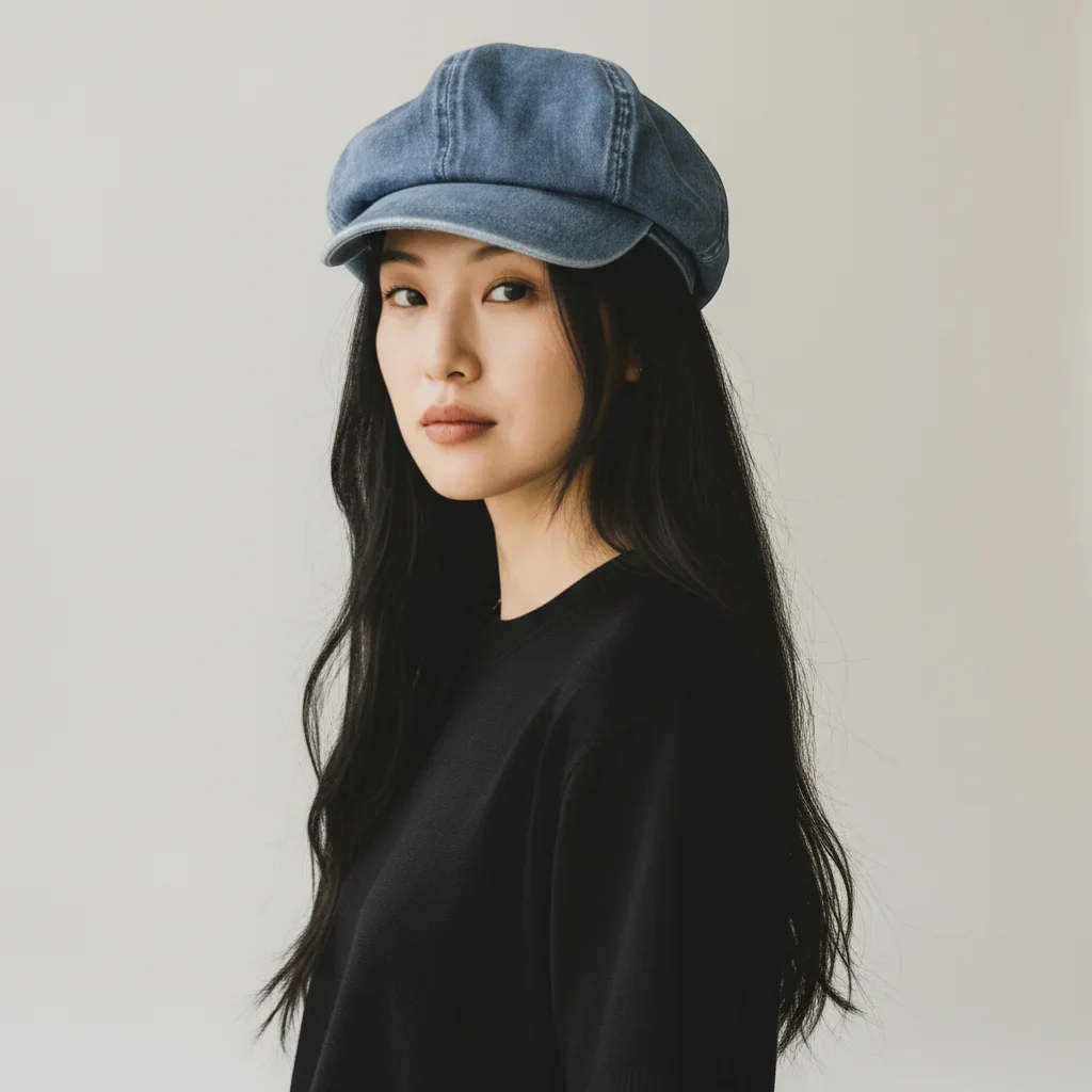 Newsboy Denim Beret - Image 2