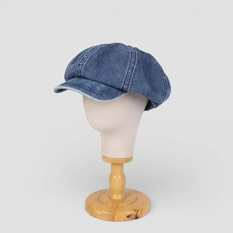 Newsboy Denim Beret - Image 4