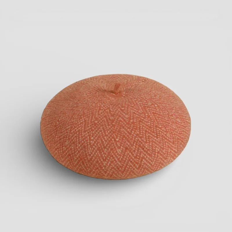 Orange French Wool Beret