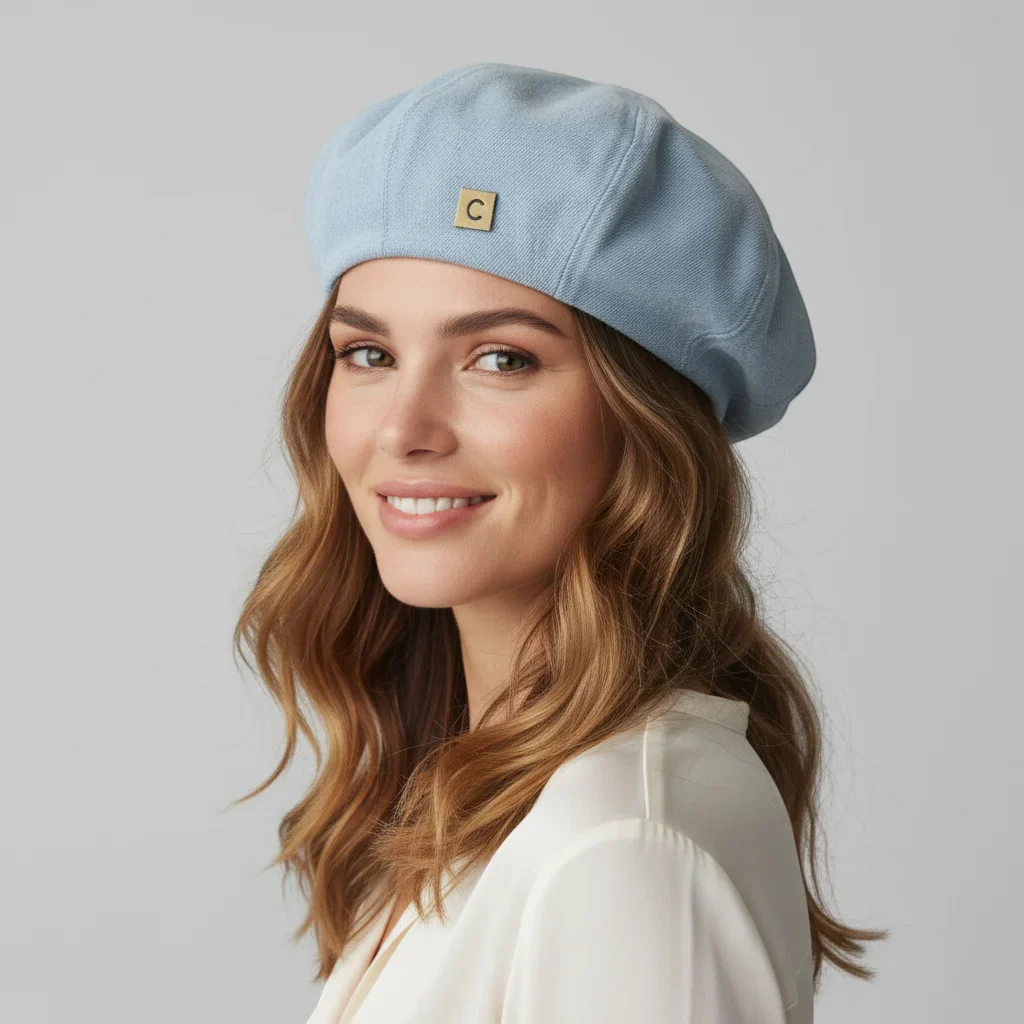 Vintage Denim Beret - Image 2