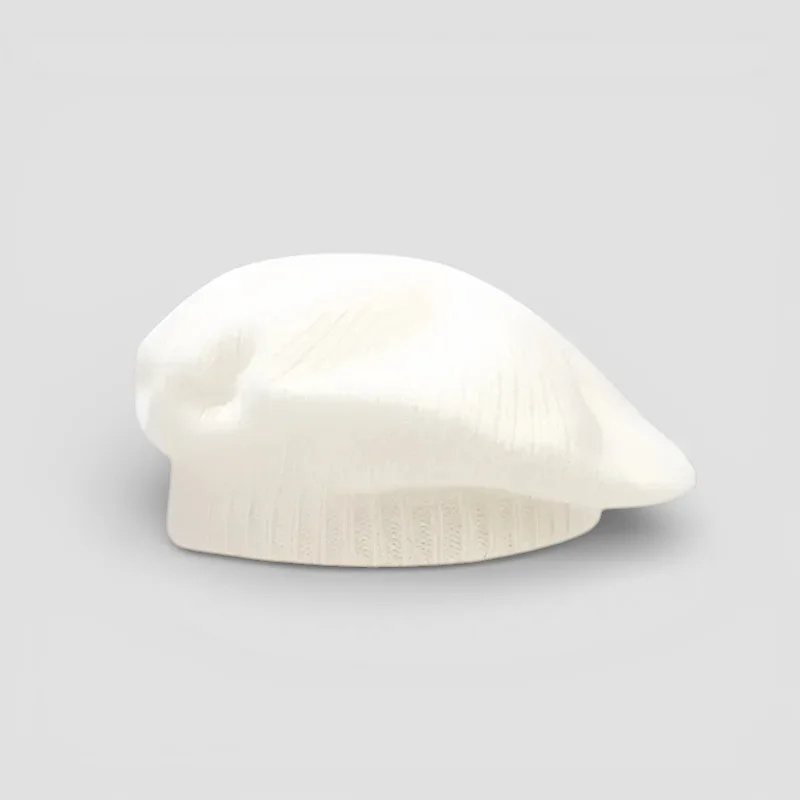White Cotton Beret