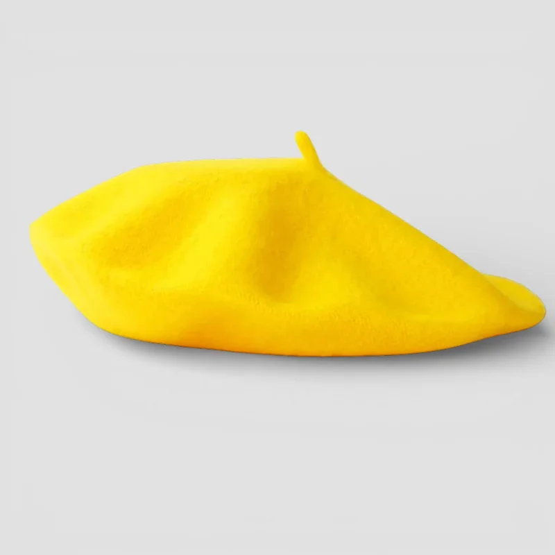 Yellow French Beret