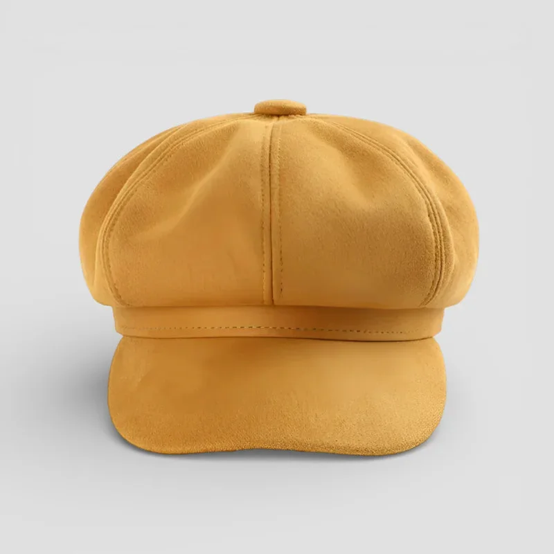 Yellow Newsboy Cap