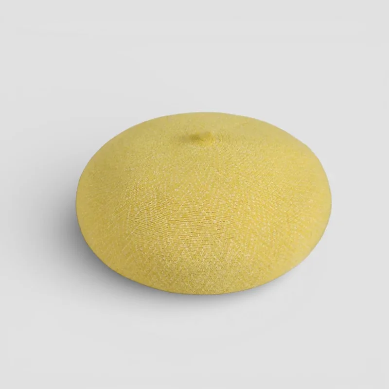 Yellow Wool Beret